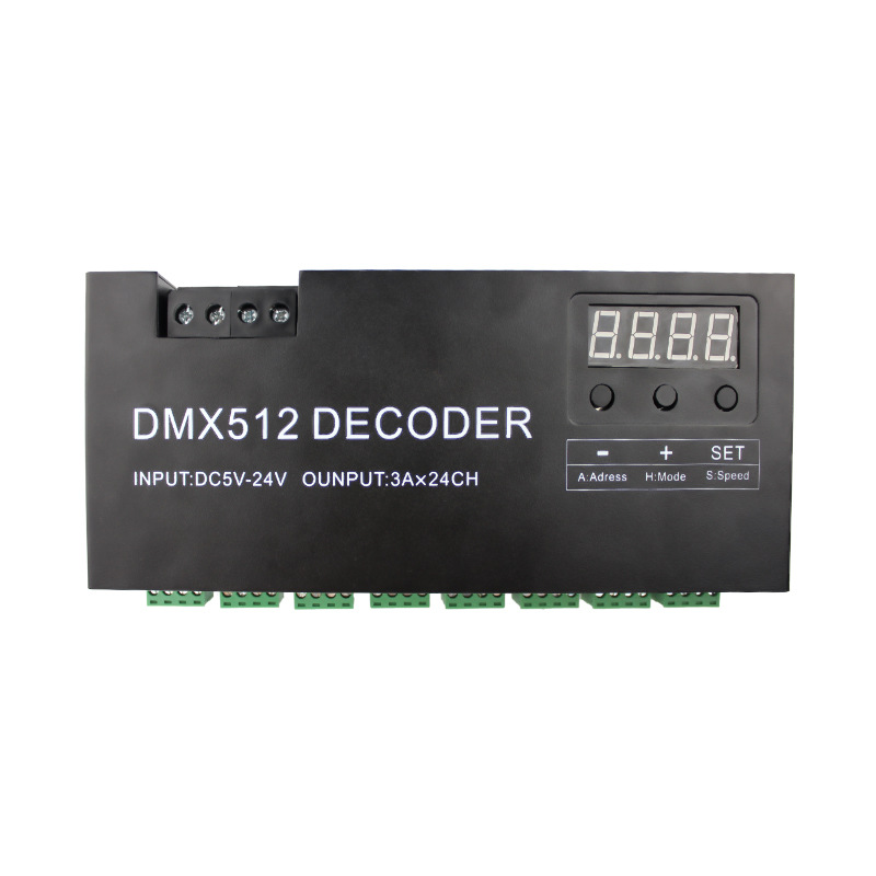 DC5-24V 24CH 72A RGB LED Strip Decoder DMX Control